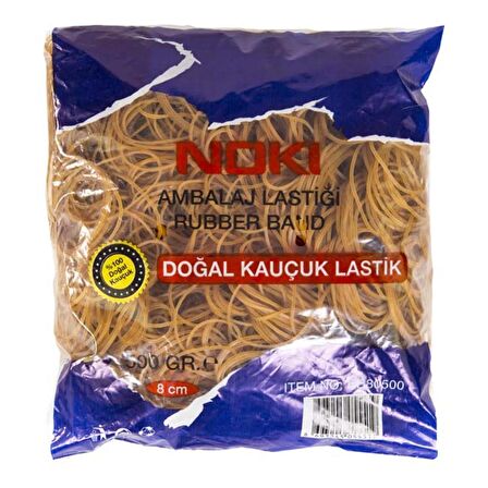 Noki Ambalaj Lastiği 8 cm 500 gr %100 Kauçuk RB80500
