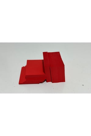 Kırmızı Boş Kelime Kartları Etiket 5X8cm 1000 Adet Boş Kart Boş Kartvizit