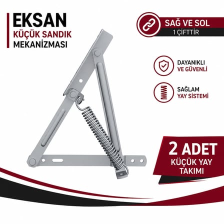 EKSAN KÜÇÜK SANDIK MEKANİZMASI (SAĞ VE SOL 1 ÇİFTTİR VE 2 ADET YAY GÖNDERİLİR)
