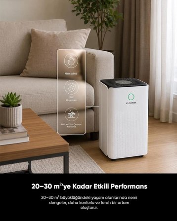 KT10 (Wi-Fi + ION) Nem Alma ve Hava Temizleme Cihazı