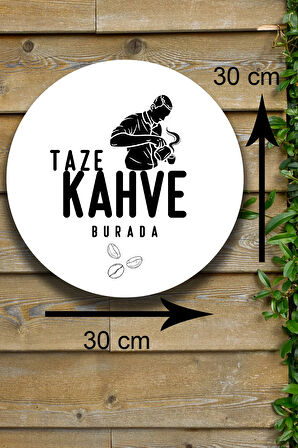 Cafe, Restoran, Çay Ocağı, Kahve Dükkanı Duvar Kapı Süsü, Ahşap Dekoratif Aksesuar Tablo Modeli