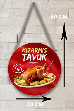 Kızarmış Tavuk Salonu Duvar, Kapı, Çift Taraflı Askılı Karşılama Tabelası, Tavuk Çevirme Dükkanı Süs
