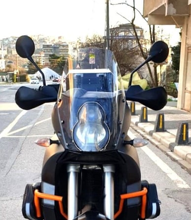 MOTOCAM KTM 990 Adventure Ön Cam 2015-2018 Model 52cm Şeffaf Renkli 4mm