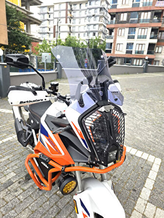 MOTOCAM KTM 1290 Super Adventure Siperlik Ön Cam 2017-2024 Model 41cm Füme Renkli