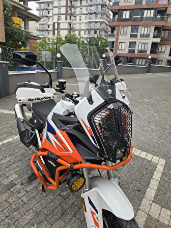 MOTOCAM KTM 1290 Super Adventure Siperlik Ön Cam 2017-2024 Model 41cm Şeffaf Renkli