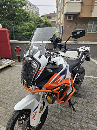 MOTOCAM KTM 1290 Super Adventure Siperlik Ön Cam 2017-2024 Model 41cm Şeffaf Renkli