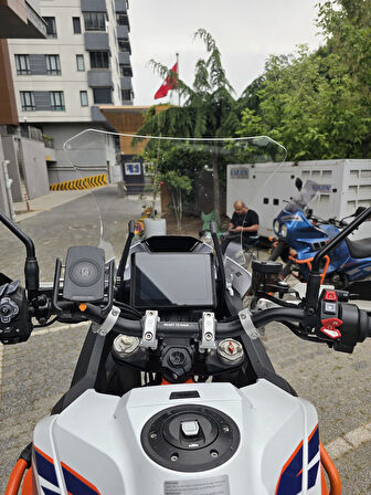 MOTOCAM KTM 1290 Super Adventure Siperlik Ön Cam 2017-2024 Model 41cm Şeffaf Renkli