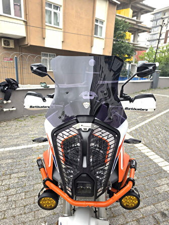 MOTOCAM KTM 1290 Super Adventure Siperlik Ön Cam 2017-2024 Model 41cm Siyah Renkli