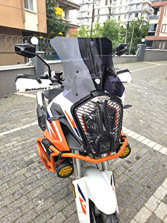 MOTOCAM KTM 1290 Super Adventure Siperlik Ön Cam 2017-2024 Model 41cm Siyah Renkli
