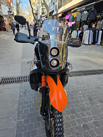MOTOCAM KTM 950-990 Adventure KİT RALLY Replikaa Siperlik Ön Cam 51cm Şeffaf Renkli 4mm