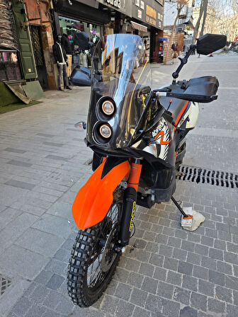 MOTOCAM KTM 950-990 Adventure KİT RALLY Replikaa Siperlik Ön Cam 51cm Şeffaf Renkli 4mm