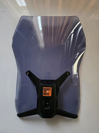 MOTOCAM KTM Duke 390 Siperlik Ön Cam 2013-2023 Model 57cm Açıkfüme Renkli UZUN CAM