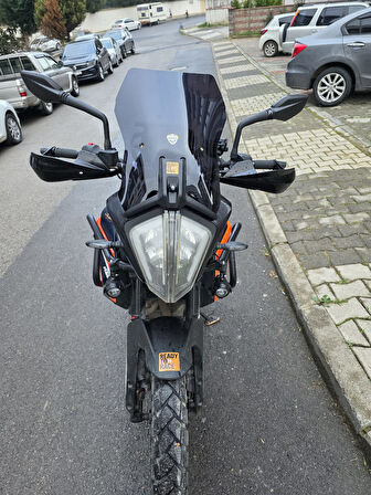 MOTOCAM KTM Duke 390 Siperlik Ön Cam 2013-2023 Model 57cm Siyah Renkli UZUN CAM