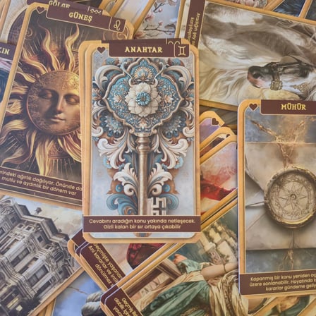 Gölge Katina Tarot Kartları Destesi – Türkçe Açıklamalı Kutulu Kart Seti