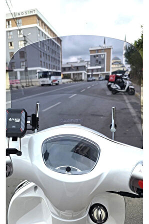 MOTOCAM Küba Bannry Siperlik Ön Cam 2024-2025 Model 43cm Füme Renkli 4mm APARATSIZDIR