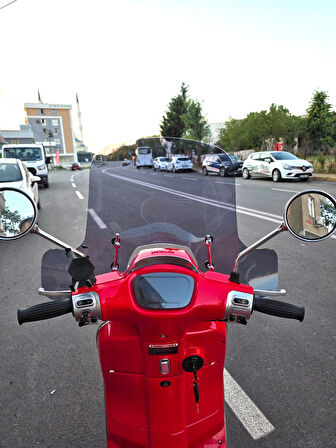 MOTOCAM Kuba Bevely Ön Cam 2022-2025 Model 37cm Füme Renkli 4mm Elcikli APARAT GÖNDERİLMEYECEK