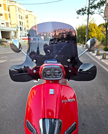 MOTOCAM Kuba Bevely Ön Cam 2022-2025 Model 37cm Siyah Renkli 4mm Elcikli APARAT GÖNDERİLMEYECEK