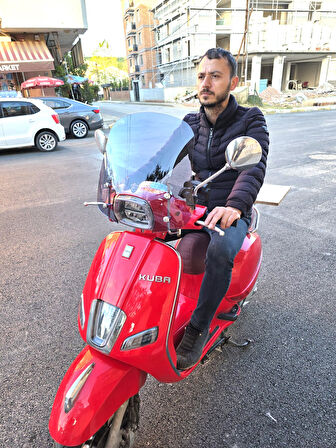 MOTOCAM Kuba Bevely Ön Cam 2022-2025 Model 42cm Füme Renkli 4mm Elciksiz APARAT GÖNDERİLMEYECEK