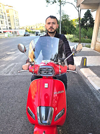 MOTOCAM Kuba Bevely Ön Cam 2022-2025 Model 42cm Şeffaf Renkli 4mm Elciksiz APARAT GÖNDERİLMEYECEK