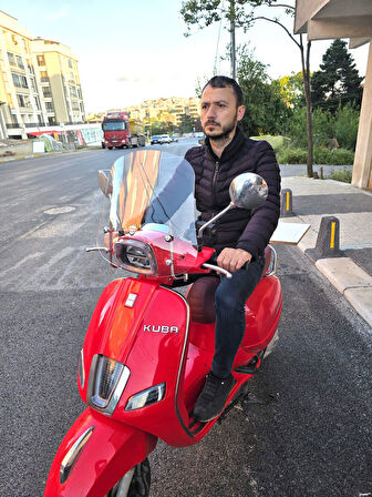 MOTOCAM Kuba Bevely Ön Cam 2022-2025 Model 42cm Şeffaf Renkli 4mm Elciksiz APARAT GÖNDERİLMEYECEK