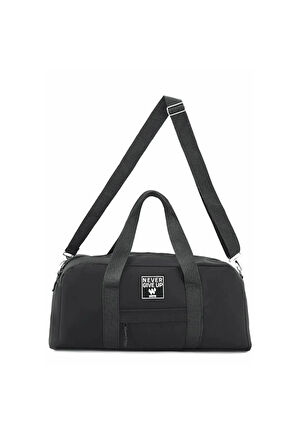 Orijinal Unisex 2 Bölmeli Önü Fermuarlı Uzun Askılı Geniş Hacimli Seyahat Gym Fitness Spor Çantası