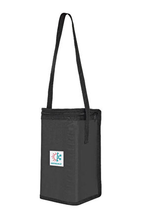Plaj Piknik, Kamp Çantası , 6 Litre, Termal Korumalı - Siyah (SICAK SOĞUK TERMAL ÇANTA)