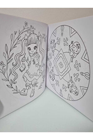 4E Boyama Kitabı Çocuklar İçin Mandala Prenses Karatay