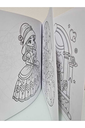 4E Boyama Kitabı Çocuklar İçin Mandala Prenses Karatay
