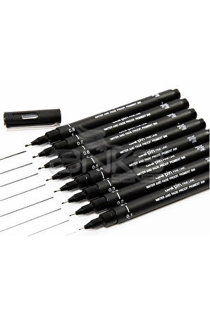 uni ball pin 0,3 Teknik Çizim Kalemi Siyah (1 Adet)