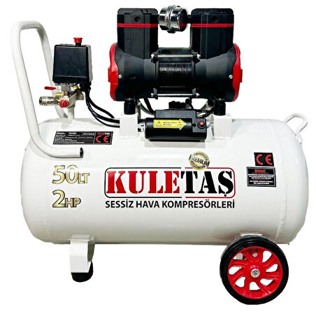 Kuletaş 50 Litre 2 HP Sessiz Premium Kafa Hava Kompresörü