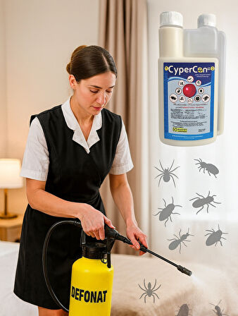 Kulsan Cypercon 10 CS 500 ml – Kokusuz Genel Haşere İlacı | Sivrisinek, Hamam Böceği, Karasinek, Pire, Karınca, Akrep, Kene & Diğer Zararlılar