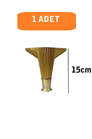 Kanepe Koltuk Tv Ünitesi Konsol Yükseltme Kumru Model Plastik Ayak 15 Cm Gold Renk 1 Adet