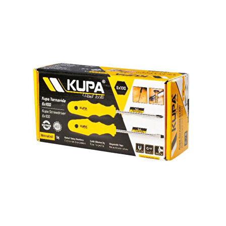 Kupa Tornavida Mıknatıslı DÜZ Uçlu 5.0 - 15 cm.