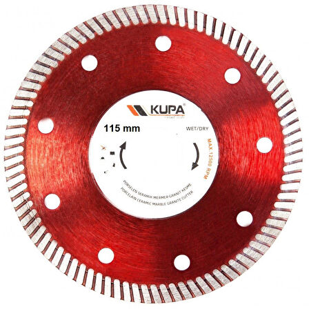 Kupa Seramik Fayans Hassas Kesme Taşı Daire Testere 115 mm.