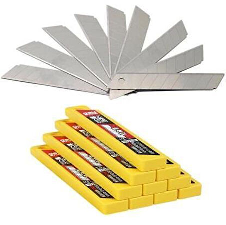 Kupa Maket Bıçağı Falçata Yedeği 18 X 0.5 mm. - 100 Adet