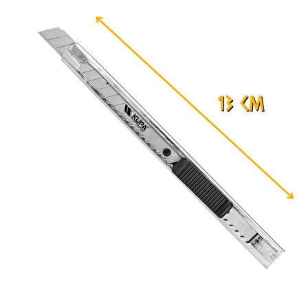 Kupa Metal Dar Maket Bıçağı Falçata - 9 X 0.4 mm. - 3 Adet