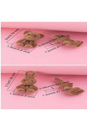 Sevimli kahverengi Peluş Ayı küpe - Kızlar için Mini Bir Hediye 