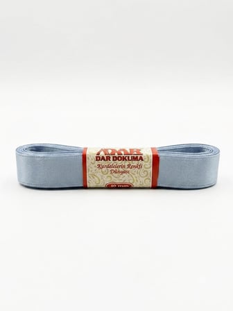 Dar Dokuma Mavi Saten Kurdele - 1 Cm. x 10 Metre - 1 Adet