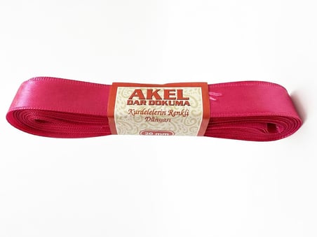 Akel Dar Dokuma Fışya Saten Kurdele - 2 Cm. x 10 Metre - 5 Adet