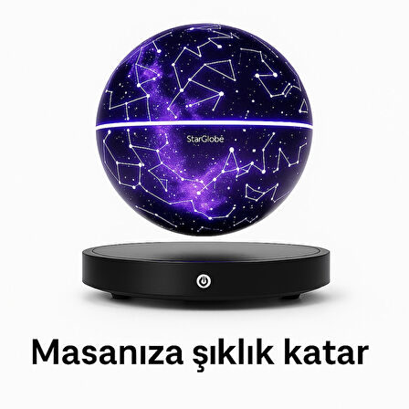 Manyetik Yüzen Gezegen Lamba – Masanıza Şıklık ve Uzayın Büyüsünü Getirin