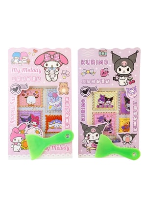 Kuromi ve My Melody Pul Sticker