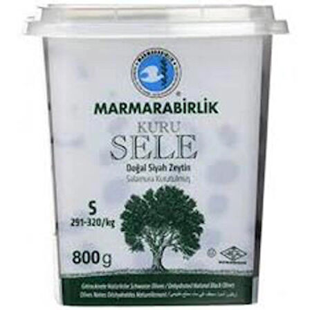 Marmarabirlik Kuru Sele S 291-320 KB 800 gr Pet Kavanoz X 6 Adet