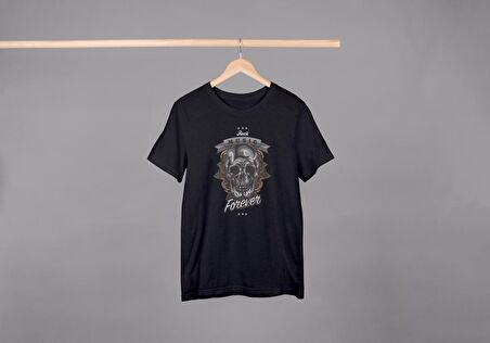 Kuru Kafa Temalı Baskılı Oversize Unisex T-Shirt