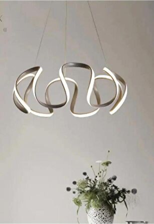 AHTAPOT SİYAH LED AVİZE