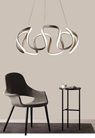 AHTAPOT SİYAH LED AVİZE