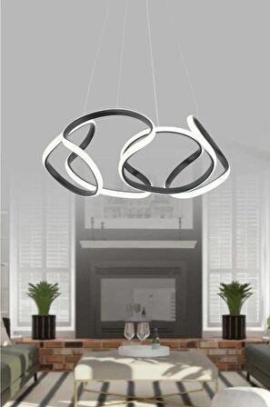 MAX DRON LED AVİZE SİYAH