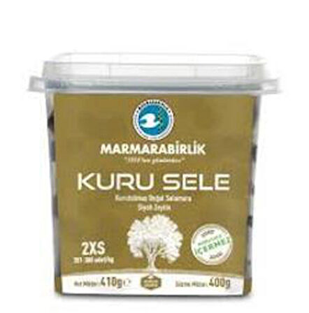 Marmarabirlik Kuru Sele 2XS 351-380 KB 400 gr Pet Kavanoz X 12 Adet