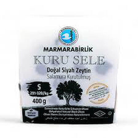 Marmarabirlik Kuru Sele S 291-320 KB 400 gr Pet Kavanoz X 12 Adet (koli)