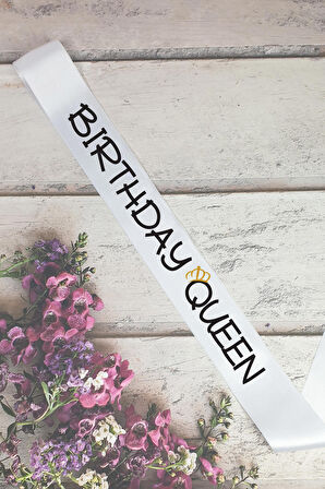 Birthday Queen Doğum Günü Partisi Kuşağı