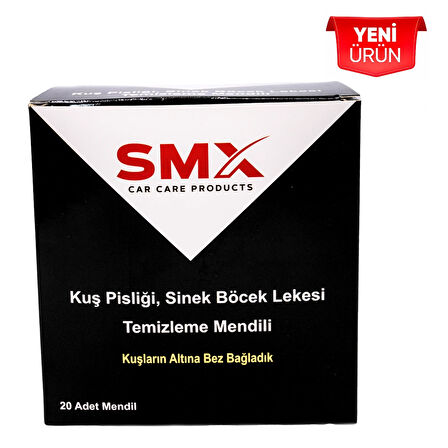 Kuş Pisliği, Sinek Böcek Lekesi Temizleme Mendili